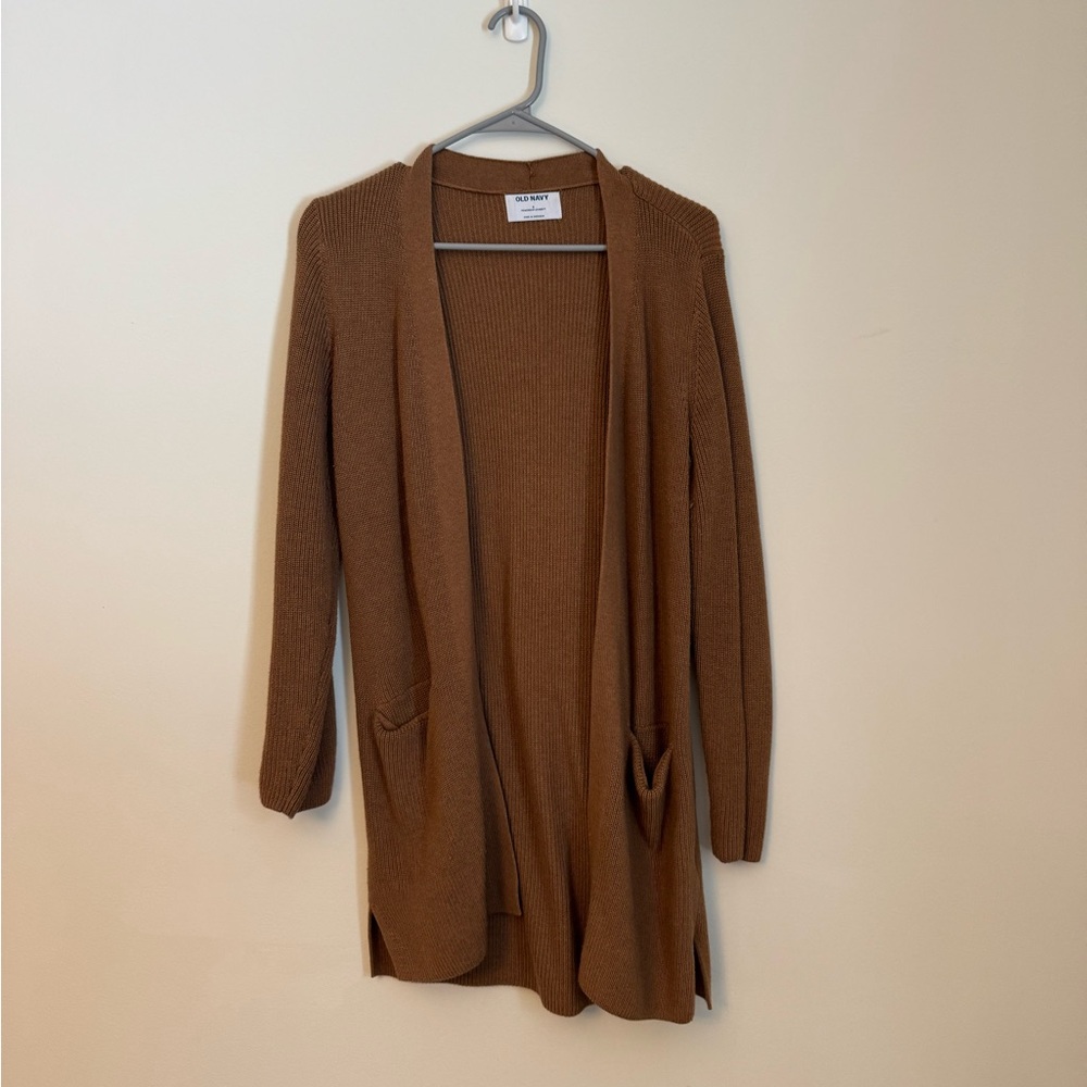 Sm Old Navy Brown Open Front Cardigan
